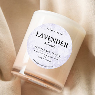 Modern Lavender Rustic Classic Round Sticker