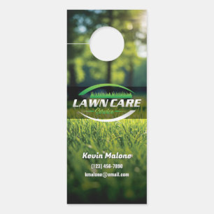 Modern Lawn Care & Landscaping Door Hanger – Gre