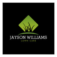 Modern Lawn Care/Landscaping Grass Logo Black