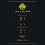 Modern Lawn Care/Landscaping Grass Logo Price List Flyer<br><div class="desc">A clean and modern logo design of silhouetted blades of grass rest above your name or business name on this customisable flyer template. Designed for lawn care businesses, landscaping companies, garden designers and more. Great to use for price lists, service menus, promotions, announcements and more. Artwork and design © 1201AM...</div>