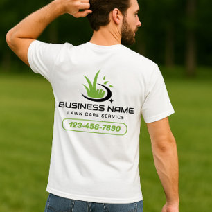 Modern Lawn Care Logo Landscaping Service T-Shirt