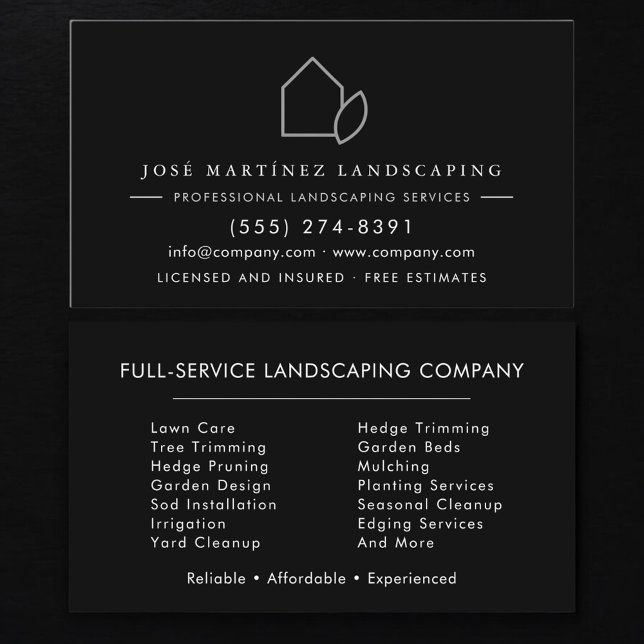 Modern Lawn Care Services Business Card (Creator Uploaded)