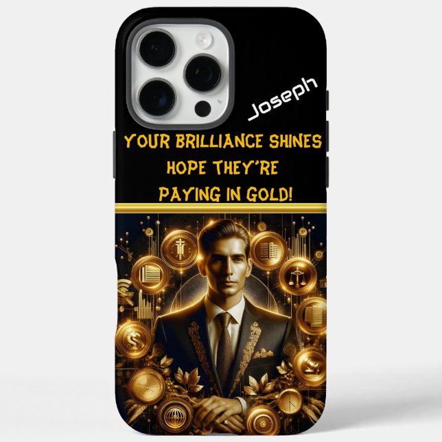 Modern Lawyer Amid Justice and Wealth Case-Mate iPhone Case (Back)