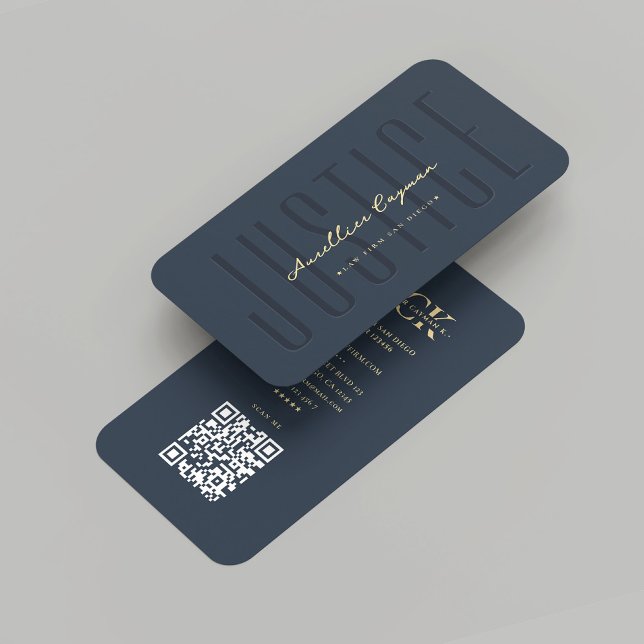 Modern Lawyer Monogram Law Firm Justice Dark Blue  Business Card (Modern Lawyer Monogram Law Firm Justice Dark Blue Business Card
)