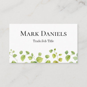 Modern Leaf Design Business Card