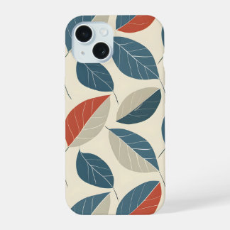Modern Leaf Motif iPhone 15 Case
