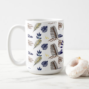 Modern Leaf Pattern  Coffee Mug