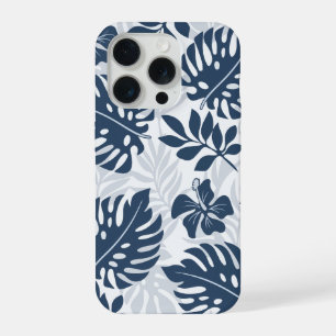 Modern leaf pattern iPhone 15 pro case