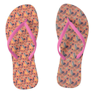Modern Leaf Pattern Thongs