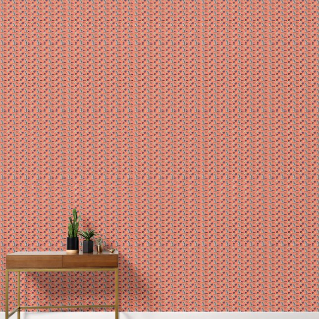 Modern Leaf Pattern Wall Decor  (Hallway)