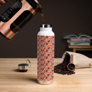 Modern Leaf Pattern  Water Bottle