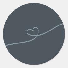 Modern Leaf Typography Envelope Sticker