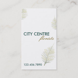 Modern Leafy Business Card
