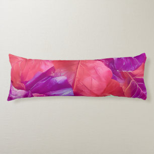 Modern Leafy Design Pattern Body Cushion
