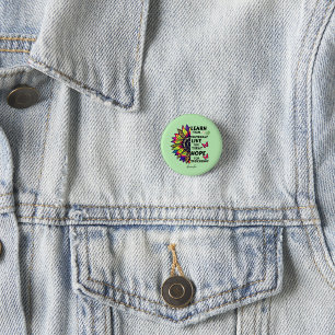 Modern Learn From Yesterday Quotes Sunflower Name 3 Cm Round Badge