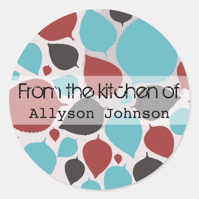 Modern Leaves From The Kitchen Of Stickers (Front)