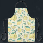 Modern Lemon Citrus Summer yellow Personalised  Apron<br><div class="desc">Modern Lemon Citrus Summer yellow Personalised</div>