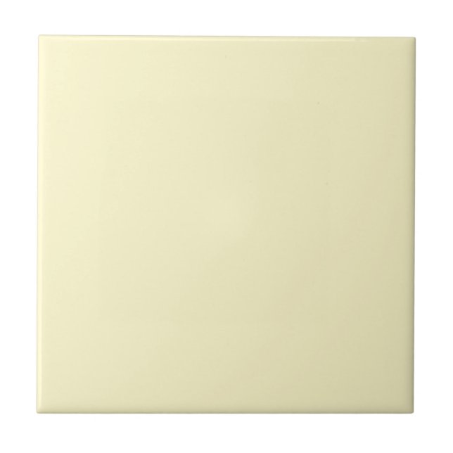 Modern Lemon Yellow Plain Solid Colour Ceramic Tile (Front)