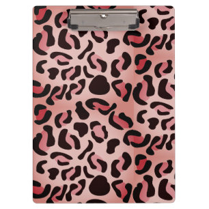 Modern Leopard Pattern Animal Clipboard