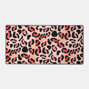 Modern Leopard Pattern Animal Print Desk Mat
