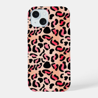 Modern Leopard Pattern Animal Print iPhone 15 Case