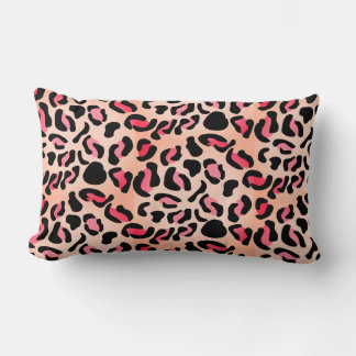 Modern Leopard Pattern Animal Print Lumbar Cushion