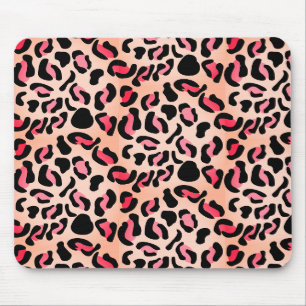 Modern Leopard Pattern Animal Print Mouse Pad
