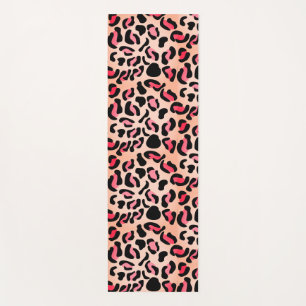 Modern Leopard Pattern Animal Print Yoga Mat