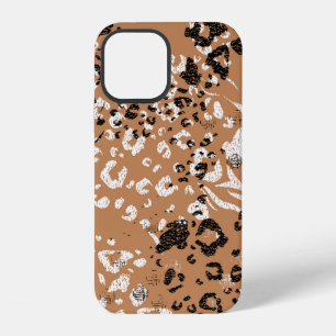 Modern leopard. Pattern. Background. Wild nature. iPhone 12 Case
