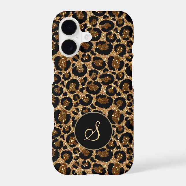 Modern leopard pattern with glitters (Back)