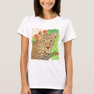 Modern Leopard Portrait T-Shirt