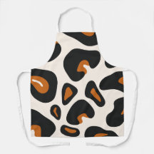 Modern Leopard Print Apron - Chic Kitchen Style