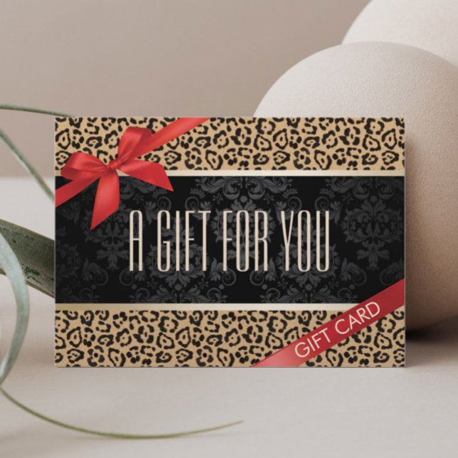 Modern Leopard Print Gift Certificates (Creator Uploaded)