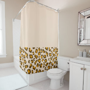 Modern Leopard Print Pattern Shower Curtain