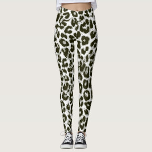 Modern Leopard Skin Pattern #12 Leggings