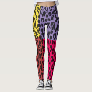 Modern Leopard Skin Pattern #16 Leggings