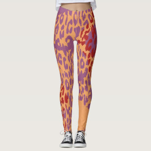 Modern Leopard Skin Pattern #23 Leggings