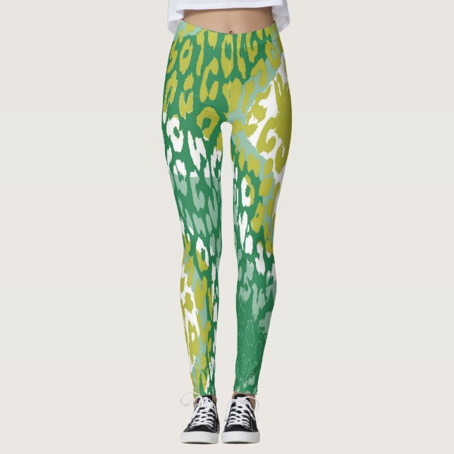 Modern Leopard Skin Pattern #32 Leggings (Front)