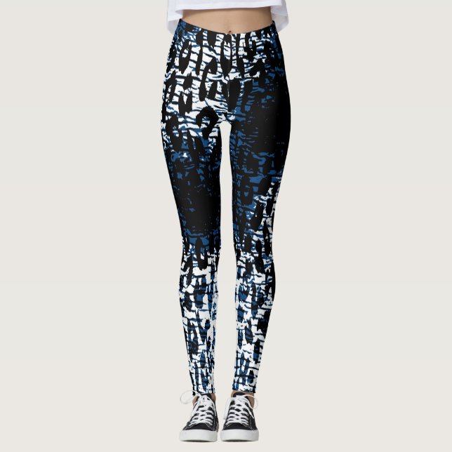Modern Leopard Skin Pattern #34 Leggings (Front)