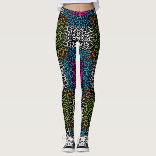 Modern Leopard Skin Pattern #5 Leggings