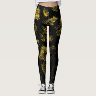 Modern Leopard Skin Pattern #7 Leggings
