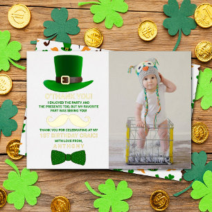 Modern Leprechaun St. Patrick's Day Birthday Real