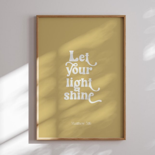 Modern let your shine poster (Creator Uploaded)