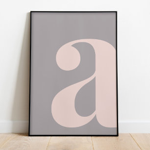 Modern Letter A Poster