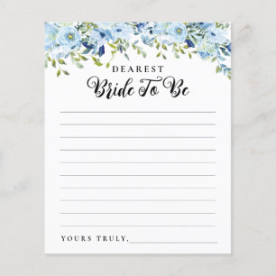 Modern Letter to the Bride To Be Bridal Shower