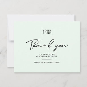 Modern Lettering Business Package Thank You Card