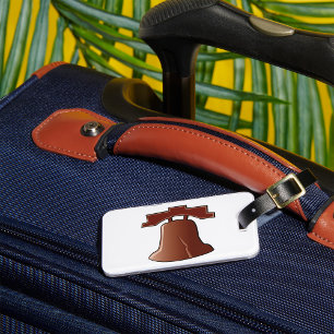 Modern Liberty Bell Patriotic Philadelphia Icon  Luggage Tag
