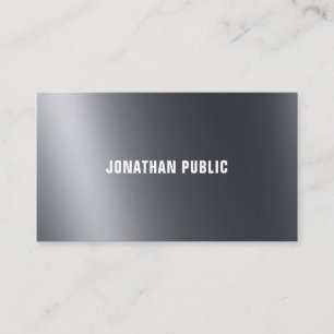 Modern Light And Shadow Black Elegant Cool Plain Business Card
