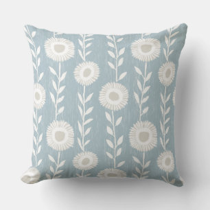 Modern Light Blue Throw Pillow