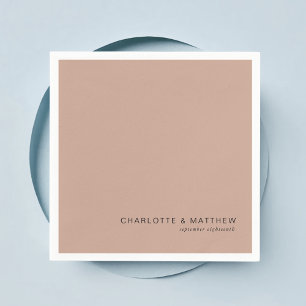 Modern light-chocolate-brown napkin